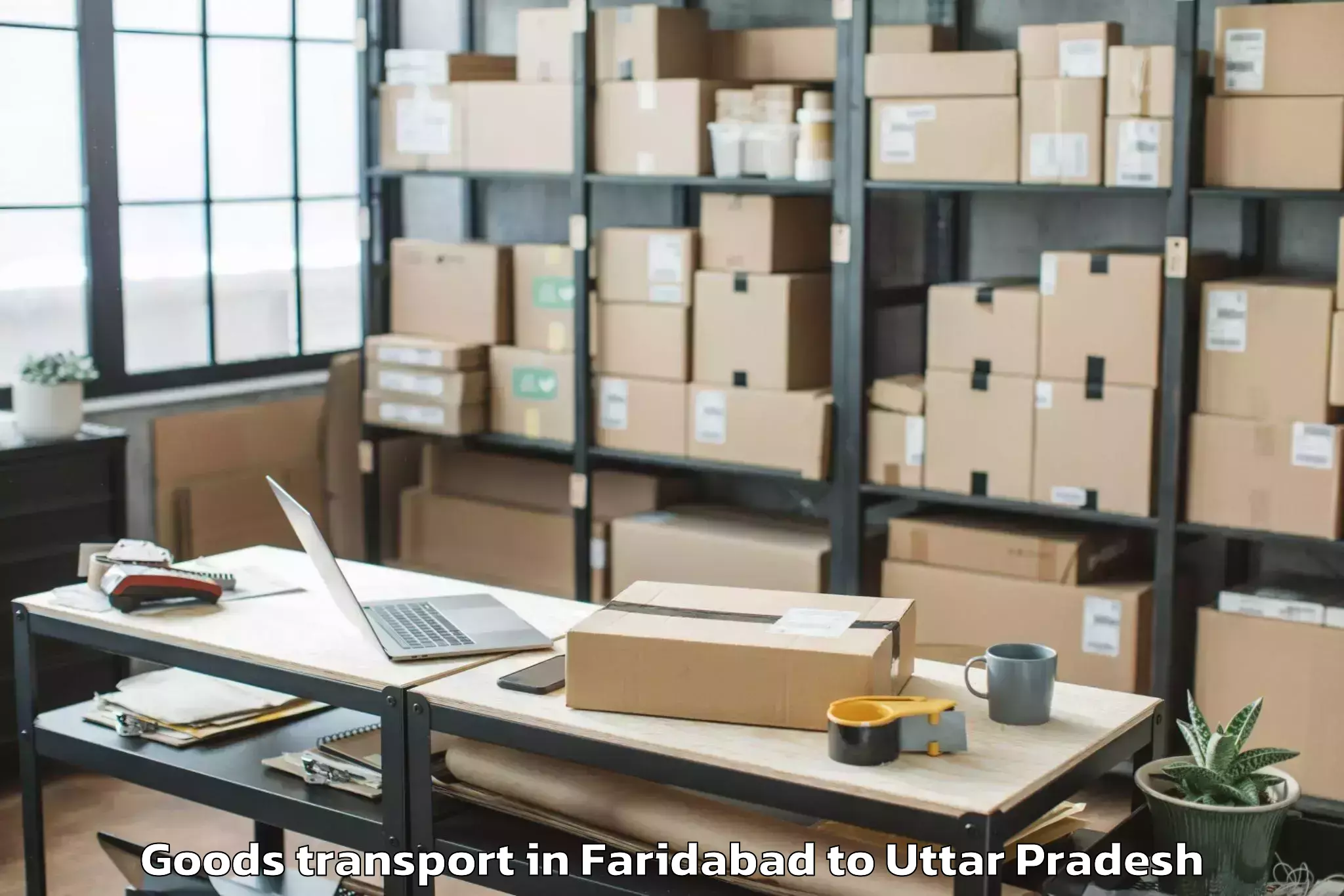 Faridabad to Abhilashi University Lucknow Goods Transport Booking